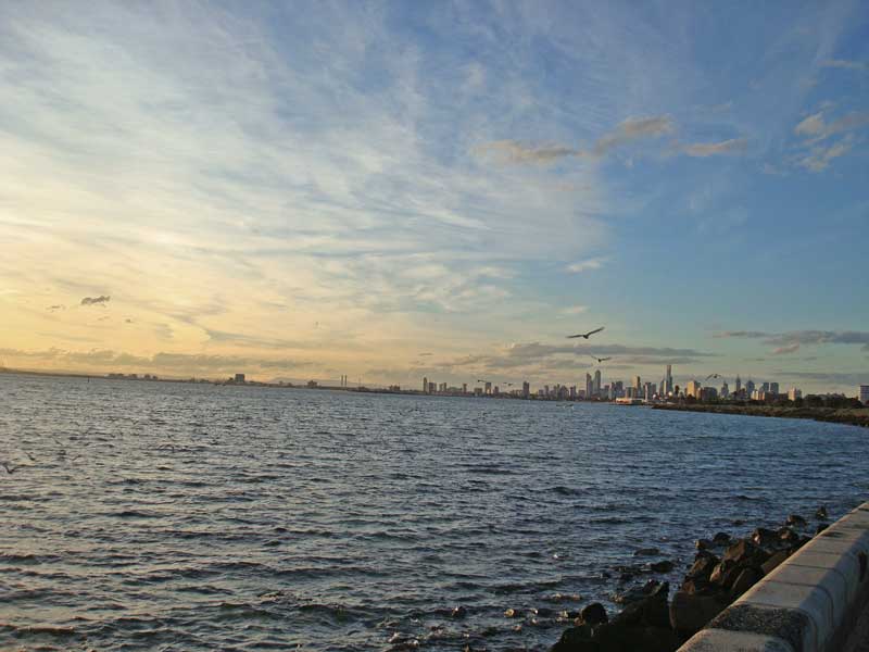 Melbourne at Sunset