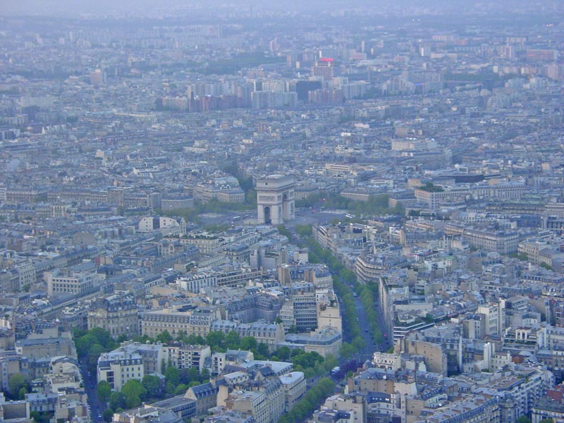 View of Paris from the Eiffel Tower