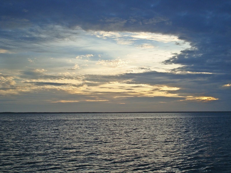 Sunset over the Indian Ocean