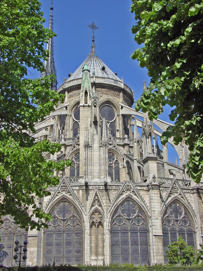 The back of Notre Dame