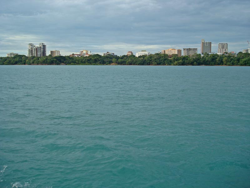 View of Darwin from just off the coast